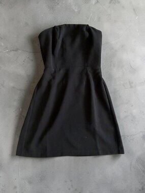 SONG OF STYLE Aimee Song Black Strapless Mini Dress Size Small (2/4)